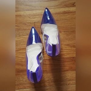 Mackin J Clear & Purple High Heel Stiletto Shoes Women’s Size  US 7
